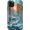 Winter Forest - Apparel & Gifts Custodia per iPhone 11 Pro Max Inverno Foresta Polare Volpe Pino Mos