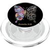 Christian Women Butterfly Gardener Gifts She Is Clothed With Strength & Dignity Bible Verse 31:25 PopSockets PopGrip per MagSafe