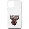 Patriotic Moose American Outdoors Custodia per iPhone 12 mini Don't Moose With Me Patriotic USA Antlers