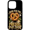 Azienda Amore Pretzel Custodia per iPhone 15 Pro Max Divertente Design per Amanti dei Pretzel