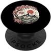Japanese Cherry Blossom Designs Paesaggio montano giapponese Sakura Cherry Blossom PopSockets PopGrip Adesivo