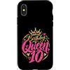 10th Birthday Gifts for Women 10 Years D Custodia per iPhone X/XS 10° compleanno ragazza 10 anni donna 2016 regalo divertente