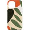 generic Custodia per iPhone 13 Pro Max Grafica astratta botanica moderna di metà secolo