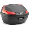 GIVI Valigia Centrale B37N 37L Nero Rosso GIVI