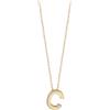 BLISS Collana pendente oro giallo 9kt con diamante g si e lettera c bliss joy letter 42 cm
