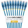 StarTech.com N6PAT25CMBLS10PK, cavo da 0,25 metri, Cat6, U/UTP (UTP), connettori RJ-45, colore blu