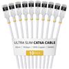 StarTech.com 6ASTP34WHS30CM10PK, cavo da 0,3 metri, Cat6a, schermato (STP), con connettori RJ-45, colore bianco