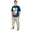 Pokémon Pigiama Uomo - Pigiama Uomo Lungo Cotone - Pigiami Uomo Divertenti Taglie Forti S-3XL