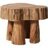 HK LIVING - Sgabello Wood stool - Legno naturale - Teak massello