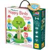 LISCIANI Montessori baby wood happy birds balancing game