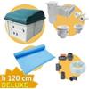 Kit impianto piscina rettangolare 10,00x4,00m-h.1,20 m-DELUXE+Membrana