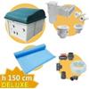 Kit impianto piscina rettangolare 8,00x4,00m-h.1,50m-DELUXE+Membrana