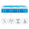 Piscina fuoriterra tubolari LAGUNA LARGE SENIOR 6,80x3,80 m - h.140 cm