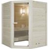 Sauna finlandese angolare in massello 150x150 cm - Lea 150