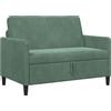 vidaXL Divano con Storage Verde Mare 122 x 78 x 87 cm Poliestere