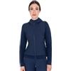 Equestro Felpa tecnica donna con cappuccio e inserti micro mesh