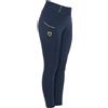 Equestro Leggings bambina slim fit grip con logo