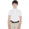 Equestro Polo bambina da concorso slim fit traspirante