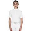 Equestro Polo concorso bambina slim fit con bottoni