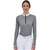 Equestro Polo concorso donna Ridertechnology 2.0 manica lunga e zip