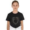 Equestro T-shirt bambina slim fit logo glitter rosa