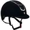 Equestro Cap ultra-light in velluto con strass