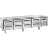 Tavolo refrigerato a 8 cassetti - Temp. -2°/+8°C - Cm. 223,9x70x65H