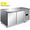 Tavolo Refrigerato 2 porte, 313 Lt. Acciaio inox. -2°/+8°C. Cm. 136x70x85H. * CLASSE ENERGETICA A *