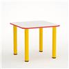 GIODIARREDA Tavolo Scuola Infanzia Color Basic Quadrato Misura 2
