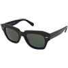 Ray-Ban State Street RB2186 901/31 | Occhiali da Sole Graduati o Non Graduati | Prova Online | Unisex | Plastica | Quadrati | Nero | Adrialenti
