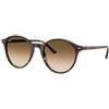 Ray-Ban RB2230 902/51 | Occhiali da Sole Graduati o Non Graduati | Prova Online | Unisex | Plastica | Tondi, Panthos | Marrone, Havana | Adrialenti