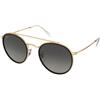 Ray-Ban RB3647N 923871 | Occhiali da Sole Graduati o Non Graduati | Prova Online | Unisex | Metallo | Tondi | Nero, Oro | Adrialenti