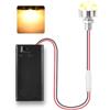 KATELUO Luci a LED in Miniatura per Case Delle Bambole, Mini Luci LED a Batteria | Mini Luce a LED con Supporto per Batteria, Micro Luci LED per Modellismo, Case Delle Bambole, Scene in Miniatura, Vetrine