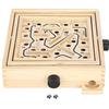 Kukyller Labirinto in legno Gioco Balance Board Labirinto da tavolo Classico gioco labirintico stimolante per la mente Gioco da tavolo con pallina per bambini e adulti