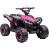 Nexvolior Quad Elettrico Per Bambini 12V Musica, Clacson, Luci a LED, Età 3-6 Anni | Macchina Elettrica Per Bambini con Velocità Elevate e Basse, 2 Motore, Regali per Bambini 3+ anni 83x53x56 cm