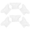 Toddmomy 6 Pezzi Maglietta Bianca per Orso di Peluche 23cm, Collo Tondo | Maniche Brevi in Cotone, Stile Minimalista, Facile da Indossare, per Piccoli Peluche e Uso Quotidiano