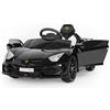 Garvee Auto Elettrica 12V per Bambini Lamborghini Telecomando Nero | Porte Idrauliche, Luci LED, Bluetooth, USB e Avviamento Morbido