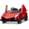 Garvee Auto Elettrica Bambini 2 Posti 12 V 4WD Lamborghini Rosso | Design Con Licenza Lamborghini, Telecomando 2,4 GHz, Modalità Dondolo E Musica