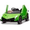 Garvee Auto Elettrica Bambini 2 Posti 12 V 4WD Lamborghini Verde | Design Con Licenza Lamborghini, Telecomando 2,4 GHz, Modalità Dondolo E Musica