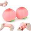Gigquake 2 Pezzi Squishy Pesca, Pallina Anti Stress Morbida a Lento Ritorno | Squishy Frutta, Giocattolo Sensoriale, Squishy Antistress, Fidget Toy per Adulti e Bambini, Ufficio Decorazione Regalo
