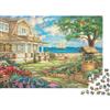 9K4D7V2G Villa di Campagna Vista Giardino Puzzle 1000 Pezzi Carta per Adulti Paesaggio Rilassante Concentrazione Decorazione Regalo 52x38cm/1000pcs