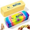 HHDESHSL 2 Pezzi Butter Squishy, Bastoncino di Burro e Squishy Arcobaleno, Giocattoli Antistress da Schiacciare in PU, Squeeze Toy e Fidget Toy per Adolescenti e Adulti, Ufficio e Casa
