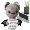 fayarrd Halloween Uncinetto Mini Ornamento Portafortuna Ispirazionale | Bambola Fantasma Positivo Autunnale Per Feste Camera Comodino Studio Bambini Adulti Studenti Compagni