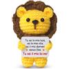 Apjielop Regalo Amore per Fidanzata Fidanzato Coppia - Leone Peluche Lavorato | Regalo Originale per Donna Uomo Coppia, Regalo Anniversario Matrimonio, Pensiero Romantico per San Valentino