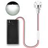 KATELUO Luci a LED in Miniatura per Case Delle Bambole, Mini Luci LED a Batteria | Mini Luce a LED con Supporto per Batteria, Micro Luci LED per Modellismo, Case Delle Bambole, Scene in Miniatura, Vetrine