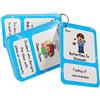 HONTOUSIP 32 PCS English Proverb Idioms Cards- Learning Picture & Word Card Flashcards(English Word Learning Card & Pocket Size Flash Card for Children And Preschool),5.35x3.62in