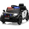 LALAHO Macchina Elettrica Per Bambini Auto di polizia 12V | Doppio motore 25W*2,telecomando 2.4G,Telecomando 2.4G,LED,MP3,design esclusivo di macchina di polizia