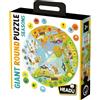 HEADU - Giant Round Puzzle Seasons - Gira e gioca con le stagioni! - Puzzle Educativo per Bambini dai 3 agli 8 anni, Made in Italy