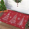 Garvee Zerbino Natalizio Antiscivolo 40x60cm - Alberi di Natale e Fiocchi di Neve, Lavabile e Resistente, per Esterni/Interni, Porta Ingresso, Cucina