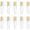HUAMu Lampadine LED G4 12V 2W,Faretto lampadina LED G4 Sostitutive Alogena 20W，Lampadario Bianco Caldo 3000K 250LM,No sfarfallio,Piccole per Cappa Cucina, Non Dimmerabile, 10 Pezzi